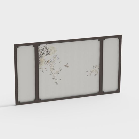 Elegant Low-Polygon Screen 3D Model for Creative Design