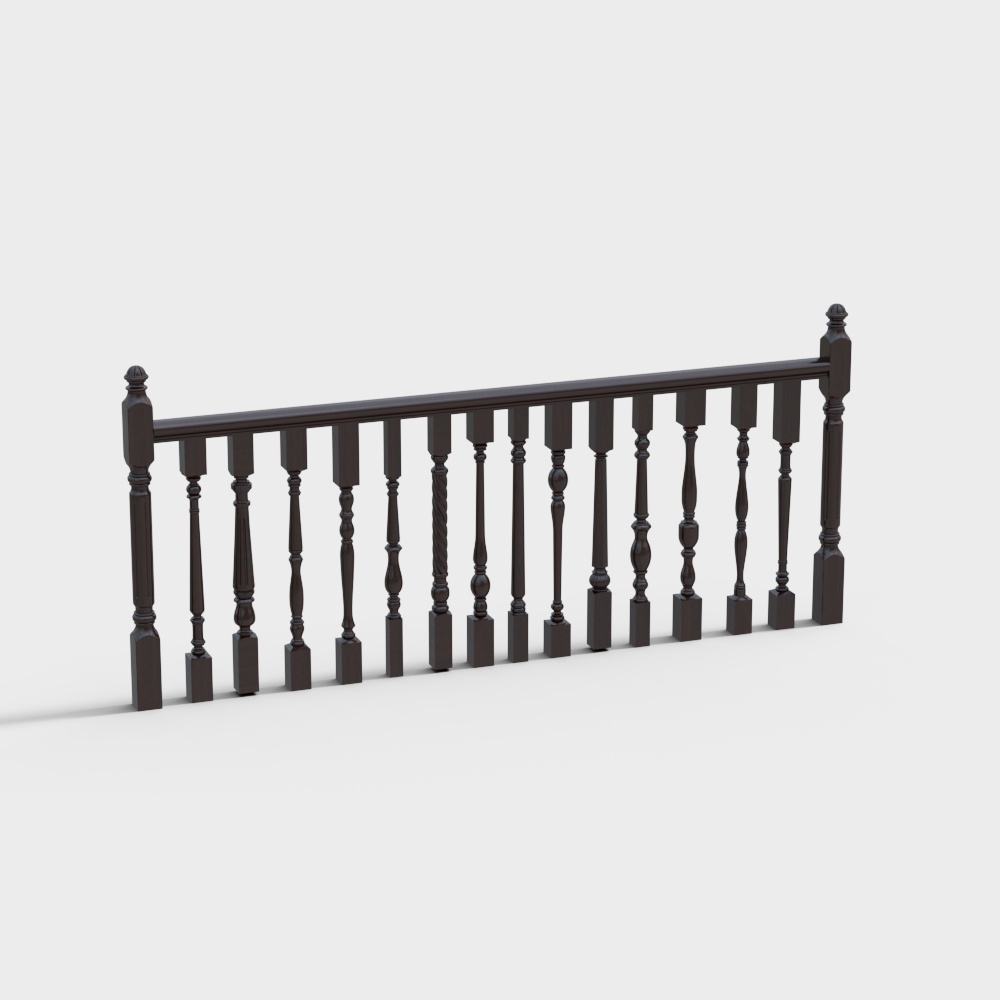 Balustres en bois massif