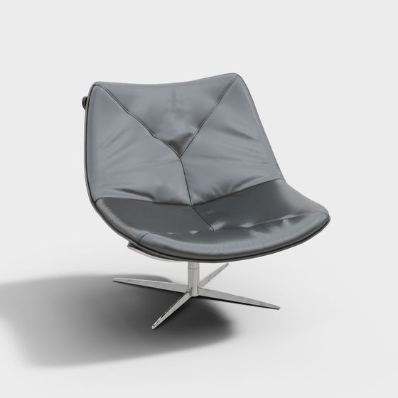 Stylish Lounge Chair 3D Model for Creative Projects