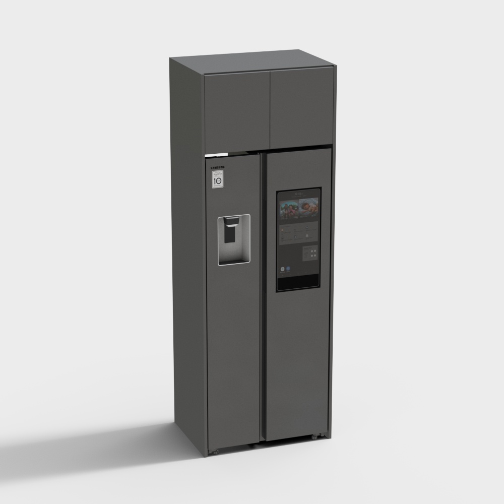 Modern Living Room and Dining Room Refrigerator Cabinet