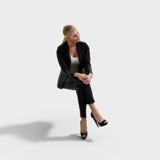 Elegant Urban Woman 3D model for Creative Projects