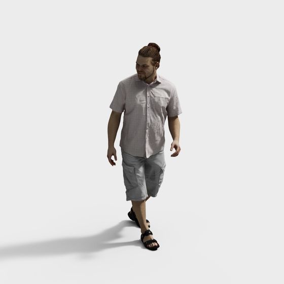 Charming Summer Character 3D Model