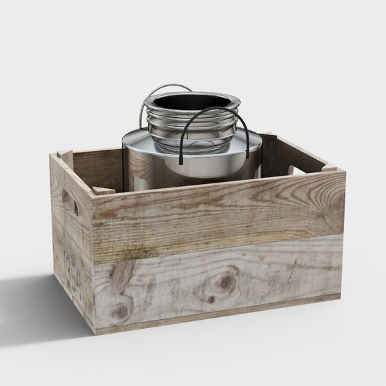 Nostalgic Milk Can 3D model