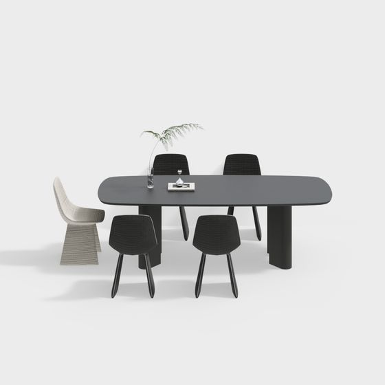 Urban Living Room 3D model for Modern Design