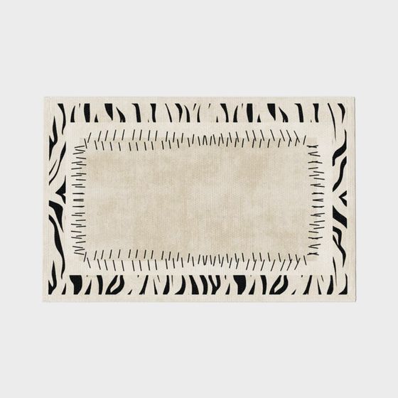 Abstract Border Low-Poly Carpet 3D model