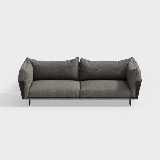 Contemporary Low-Polygon Sofa 3D model