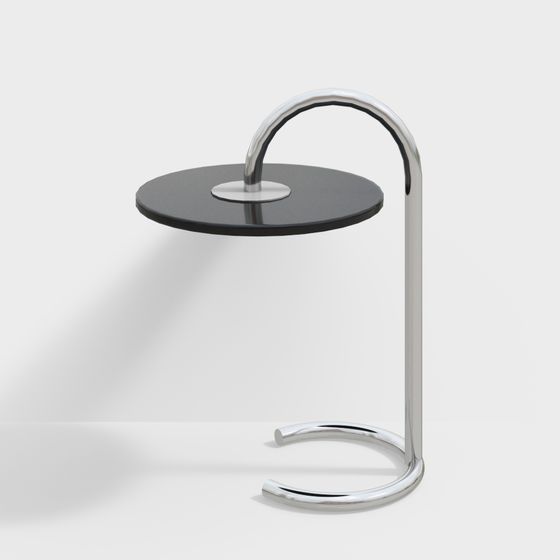 Modern Minimalist Metal Side Table 3D model
