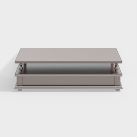 Chic Coffee Table 3D model for Stylish Interiors