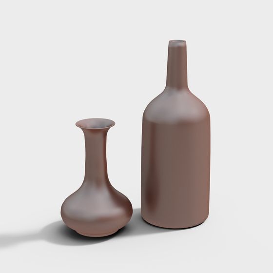 Minimalist Vases 3D model
