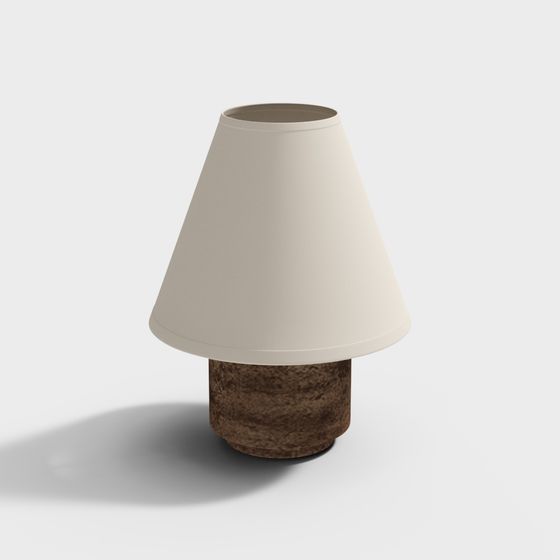Stylish Low-Poly Table Lamp 3D model