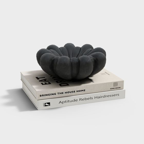 Futuristic Low-Poly Sculpture 3D Model