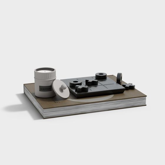 Unique Low-Poly Chess Board Game 3D model