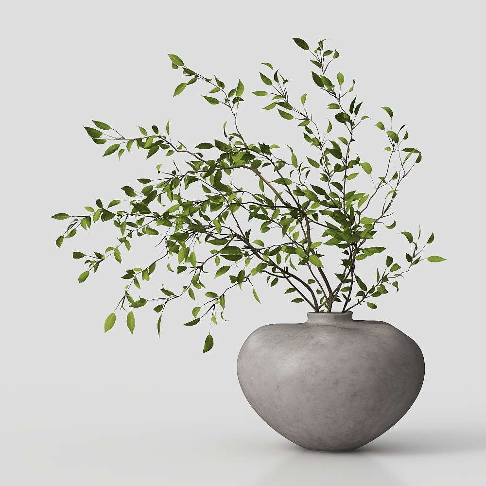 New Chinese-style Living Room Greenery