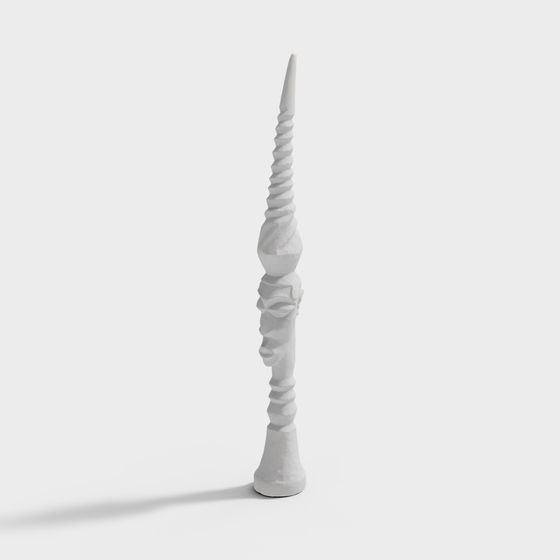 Elegant Spiral Candleholder 3D Model