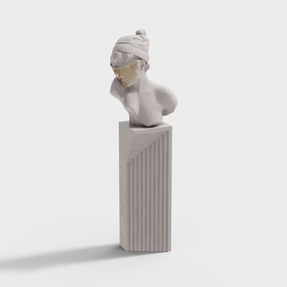 Winter Athena 3D model - Modern Meets Classical