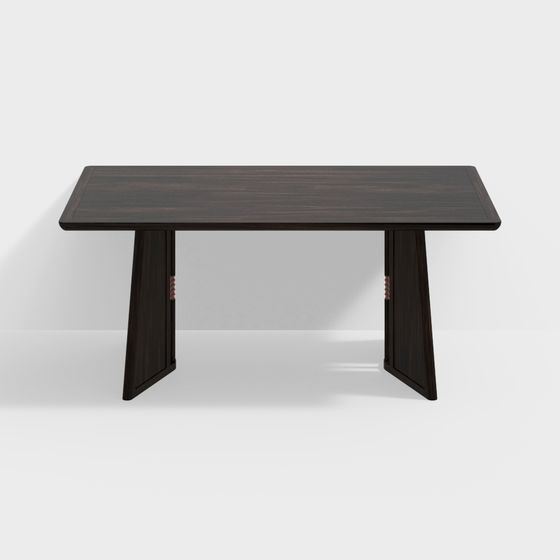 Elegant Minimalist Dining Table 3D model