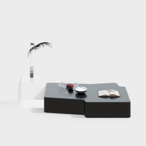 Chic Minimalist Coffee Table 3D model for Creative Spaces