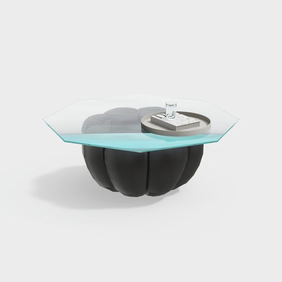 Petal Coffee Table 3D model for Modern Interiors