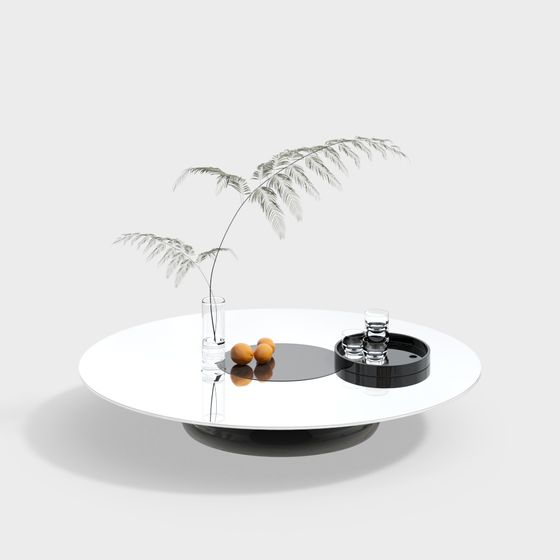 Minimalist Round Table 3D model