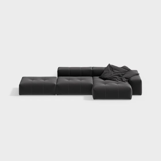 Urban Comfort 3D model Sofa for Contemporary Spaces