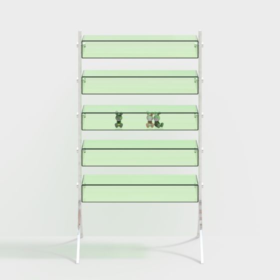 Glass Display Stand 3D Model for Modern Design