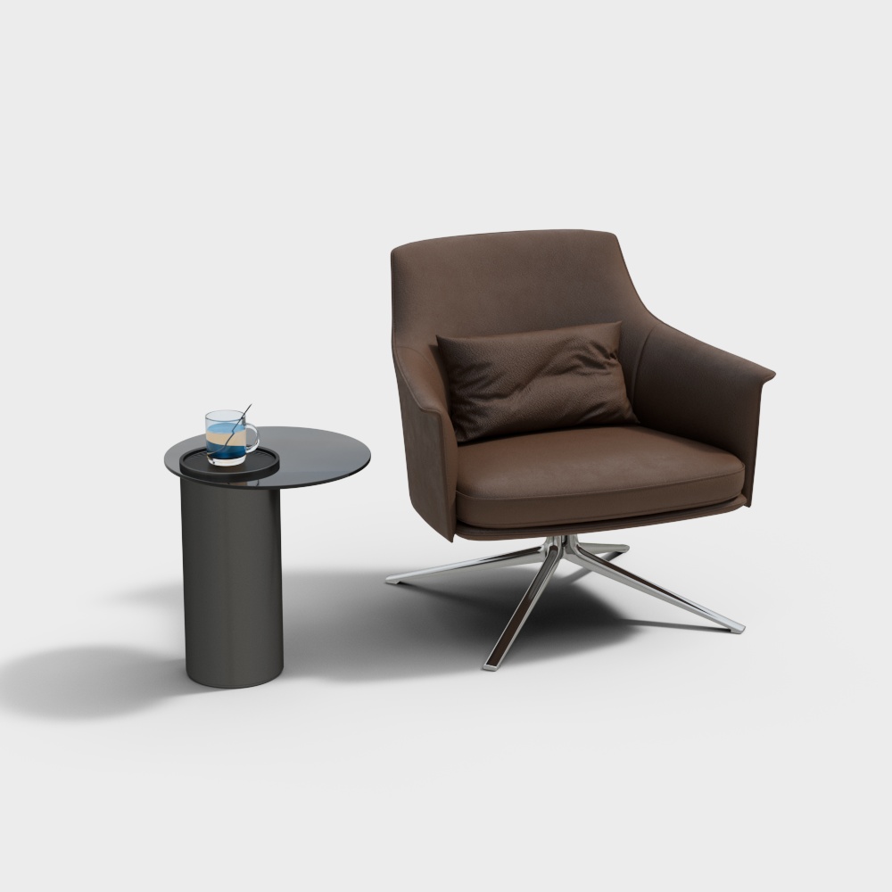 Modern Italian-Style Home Backrest Chair Set