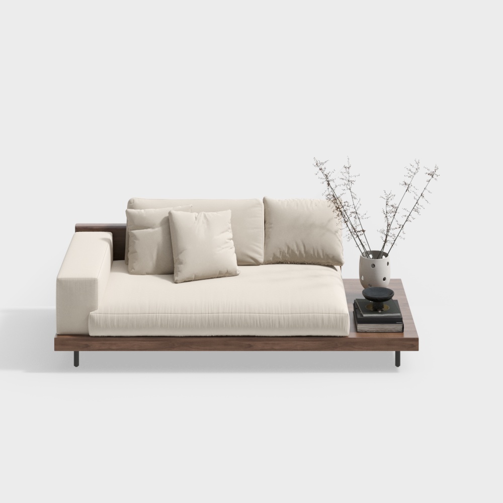 모던 중세 스타일 더블 소파