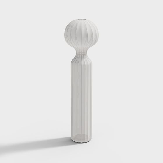 Sphere Column Low-Poly High-Detail 3D Model