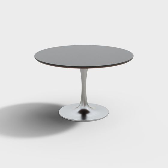 Low-Poly Round Table 3D model Design