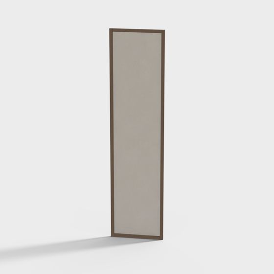 Elegant Glass Partition Screen 3D model