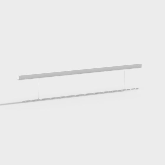 Modern Invisible Clothes Hanger 3D Model in Gray