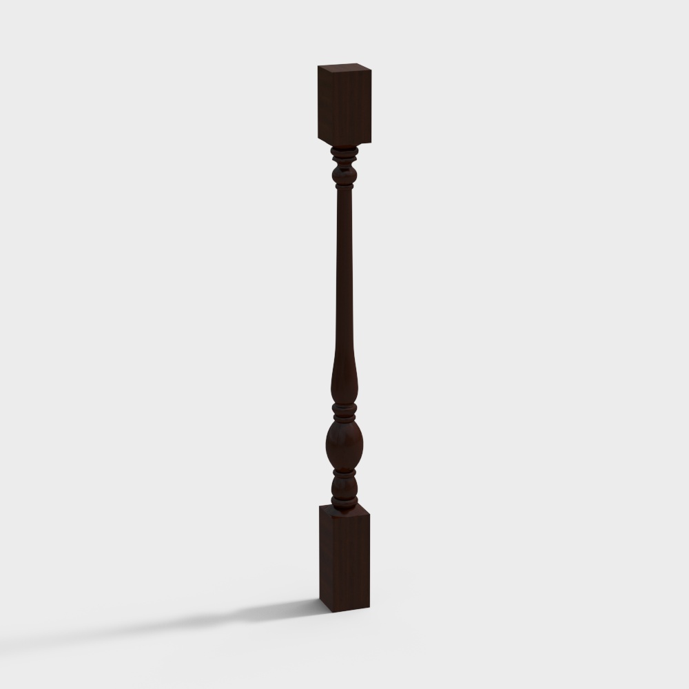 Simple European Stair Railing Pillar