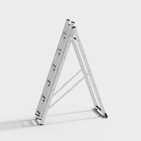 Stylish Low-Poly Foldable Ladder 3D model