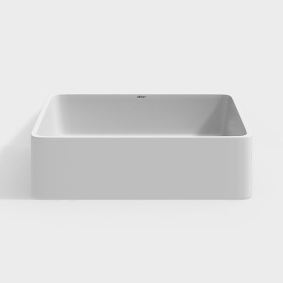 Square Sink 3D model with Minimalist Design
