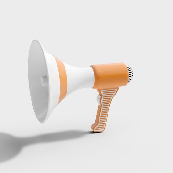 Modern 3D Model of a Stylish Horn Speaker