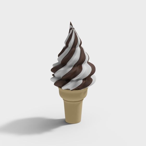 Delicious Low-Poly Ice Cream 3D model