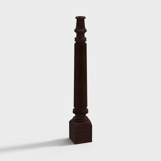 Classic Column Low-Poly 3D Model for Creative Projects