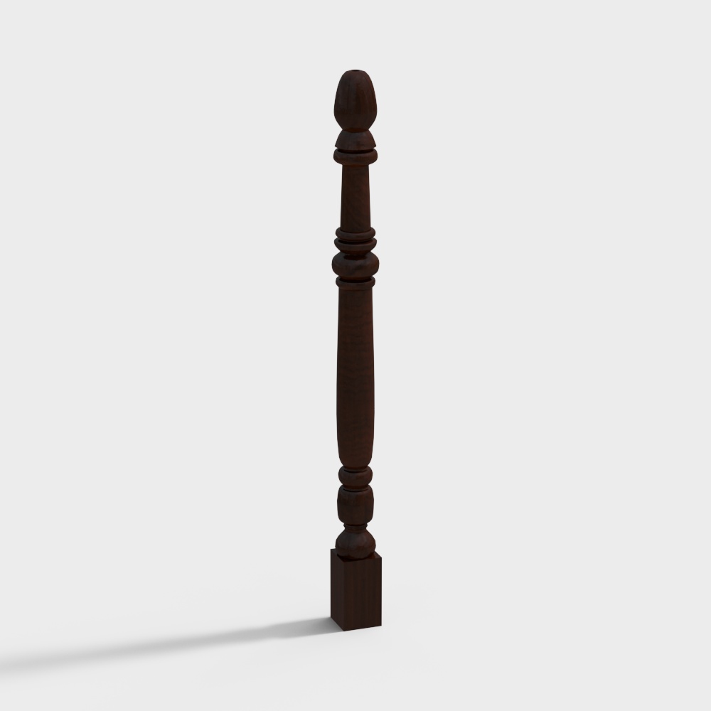 Simplified European Stair Railing Pillar