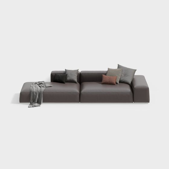 Urban Comfort 3D model Sofa - Minimalist Elegance