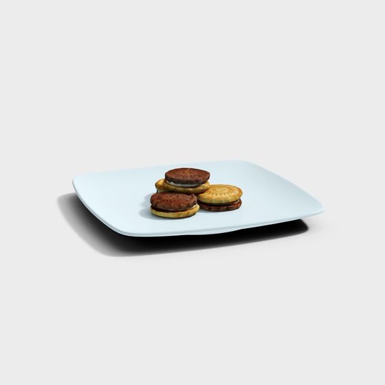 Biscuit Plate 3D Model for Creative Projects