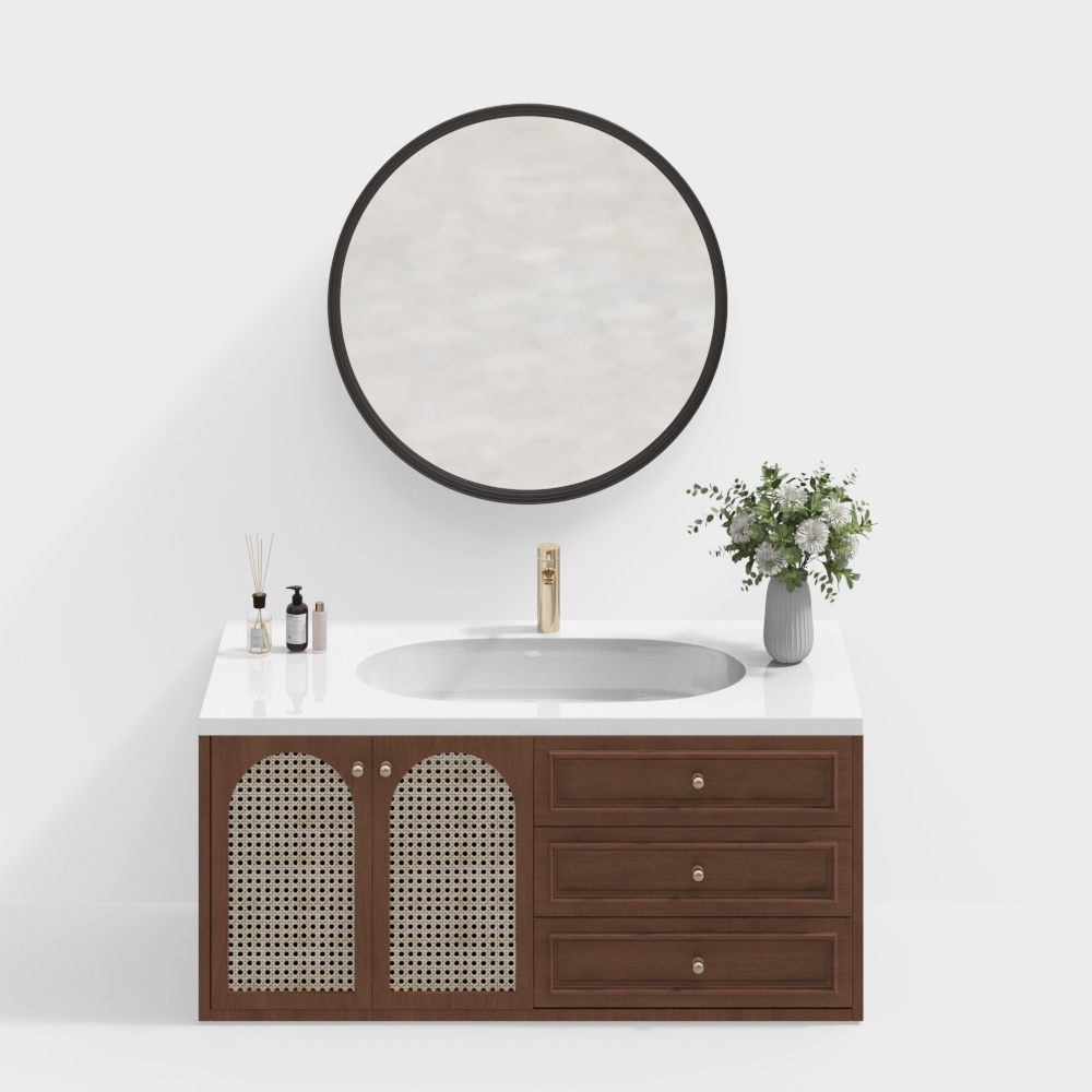 Medieval Style Bathroom Cabinet