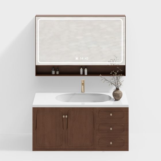 Mueble de Baño de Estilo Medieval