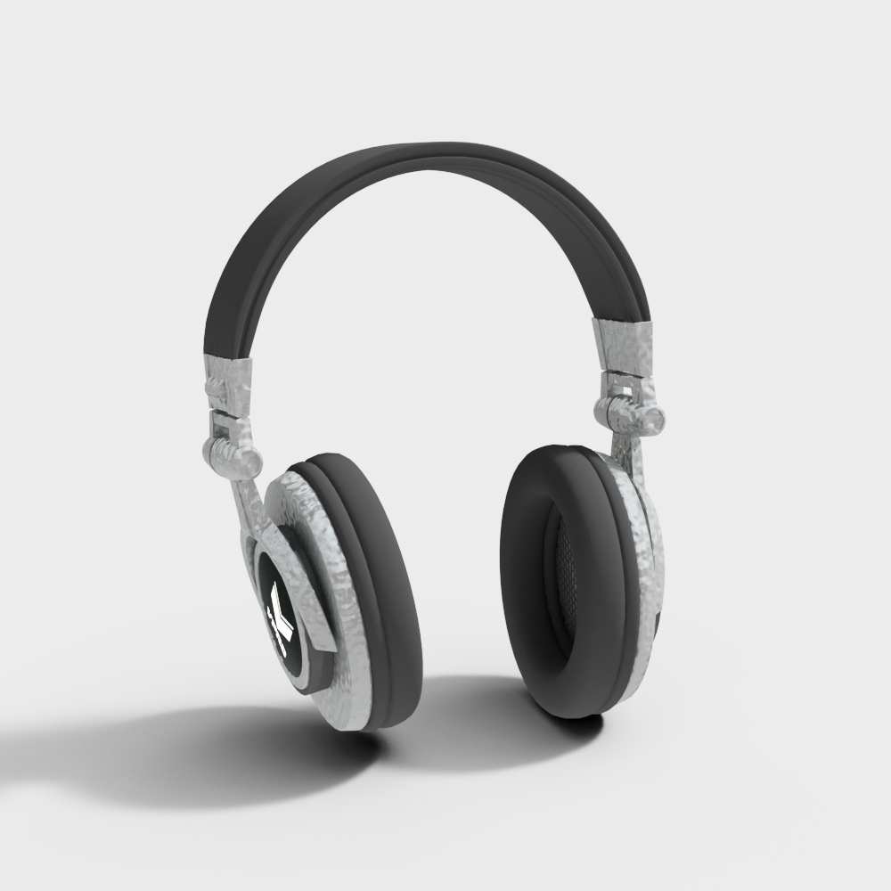 Unique Low-Poly Headphone 3D Model
