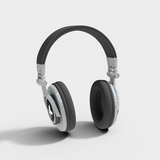 Unique Low-Poly Headphone 3D Model