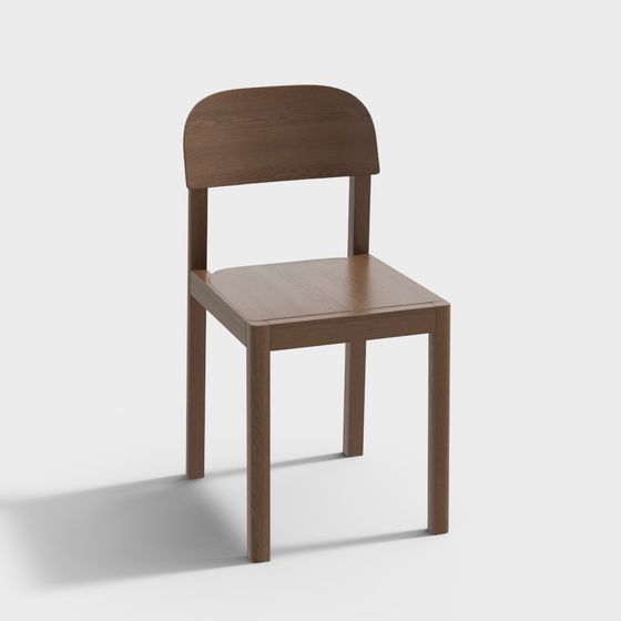 Elegant Low-Poly Chair 3D model for Modern Spaces