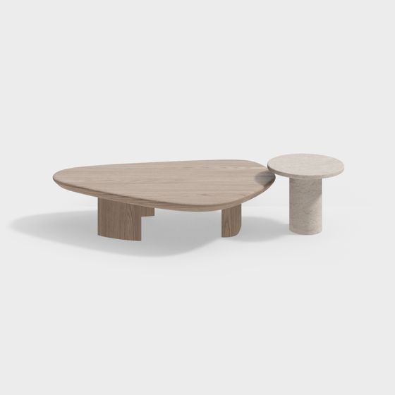 Streamlined Coffee Table 3D model