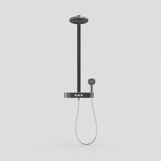 Smart Shower System 3D model for Modern Interiors