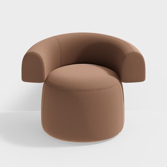 Elegant Round Chair 3D Model for Contemporary Spaces