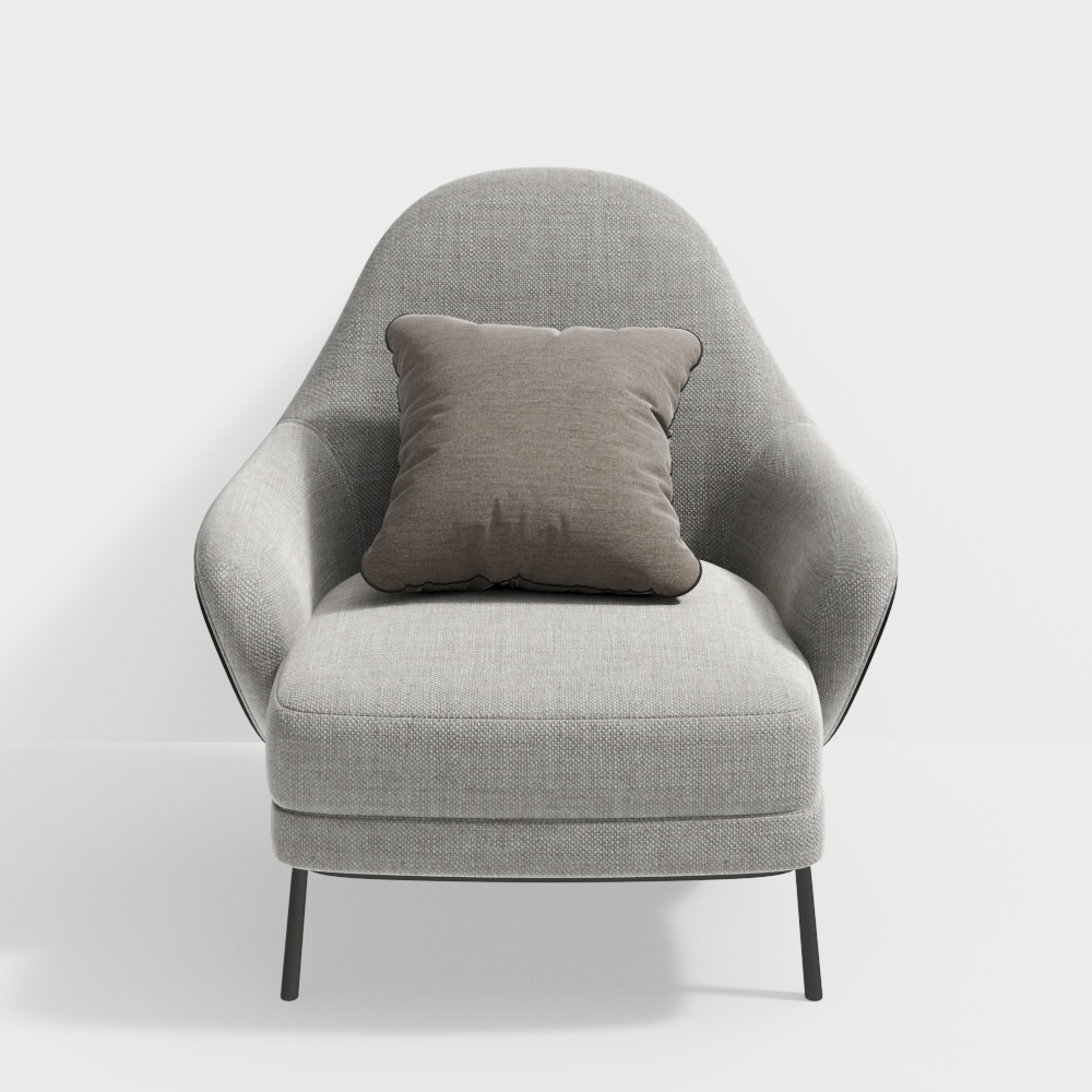 โซฟาเดี่ยวผ้าสมัยใหม่ของอิตาลี Minotti