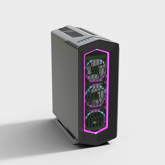CyberGlow Futuristic PC Case 3D model